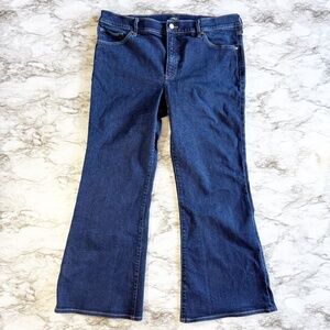 Express 70's Mid-Rise Dark Wash Flare Jeans